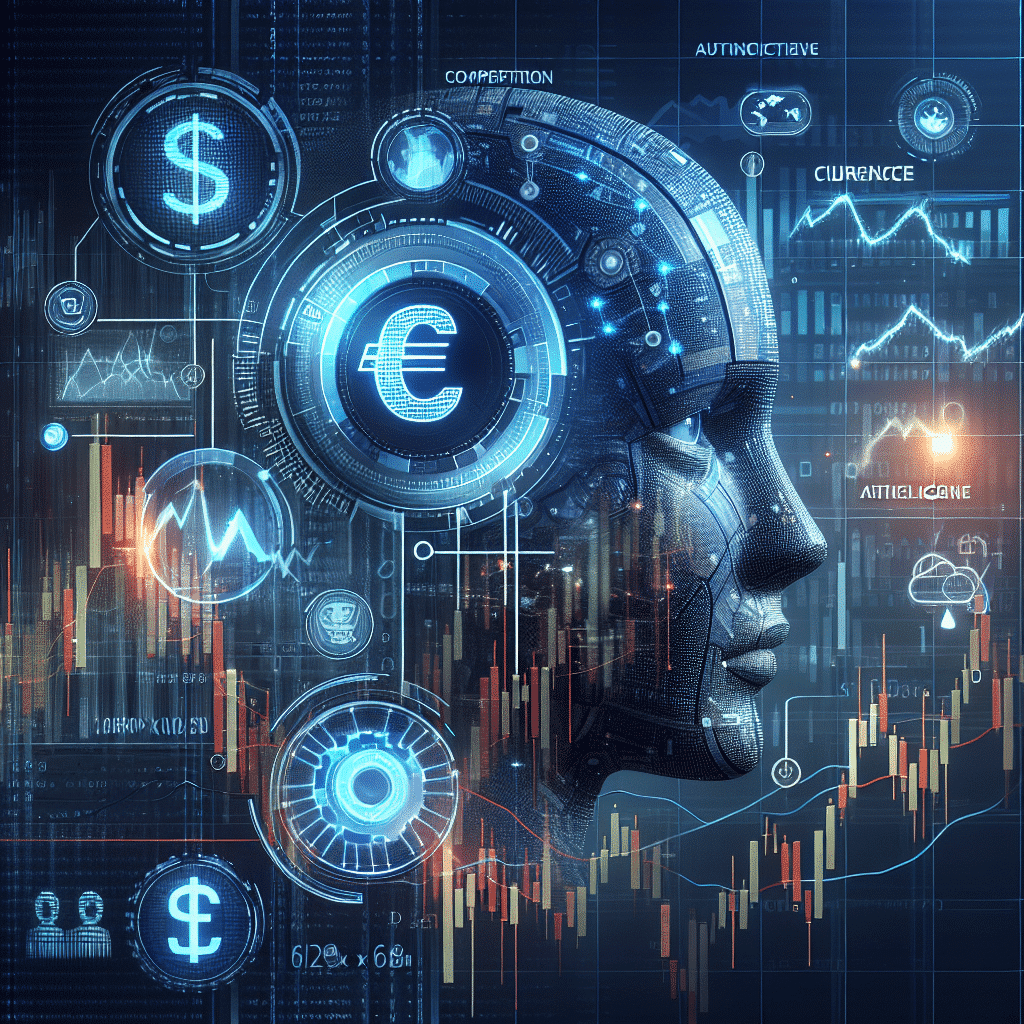 Professional forex trading signals analyzing market trends with currency charts and AI insights.
