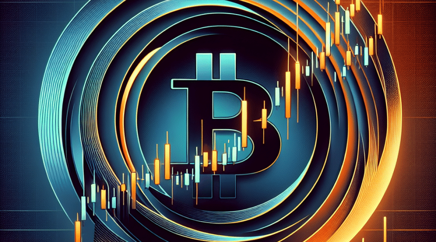 "Bitcoin and MicroStrategy (MSTR) logos highlighted against a dynamic background shifting between Orange, Dark Blue, and Midnight Blue, showcasing price charts indicating a bullish crossover. The image visually represents fluctuating Bitcoin prices ($101,000-$107,000, dip to $98,000), subtly hinting at a potential market dip. Image reflects the joint endorsement of both Bitcoin and MSTR for a bull market, with caution for possible fall. Dimensions are 1200x628 pixels."