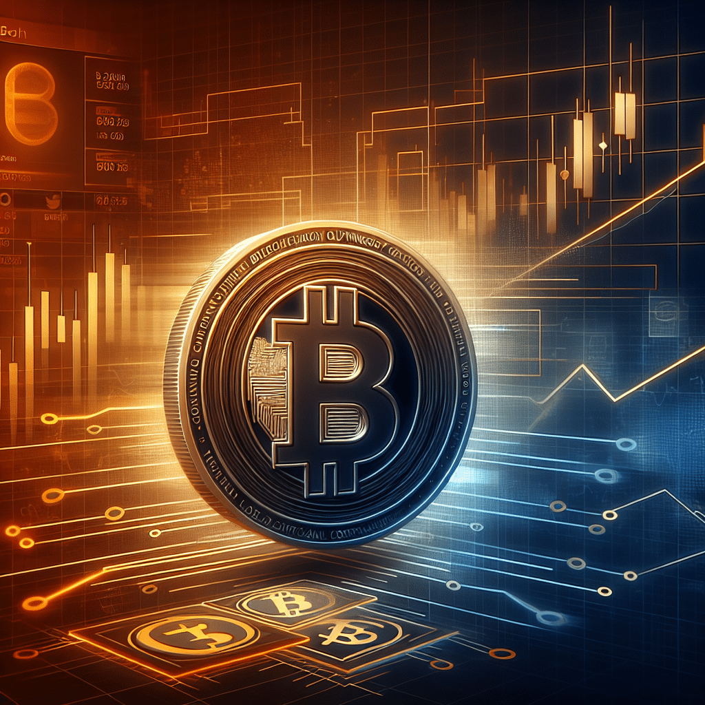 "Una imagen del criptomoneda BONK en contraste con un gráfico fluctuante, simbolizando su precio cambiante. Logotipos de Bitcoin y Ethereum desvanecidos ligeramente para representar su leve caída. Se enfatiza el tema del ecosistema Solana y las altcoins. La imagen se superpone con una capa transparente de nuestros colores de marca Naranja (#FF9811), Azul Oscuro (#000D43) y Azul Medianoche (#021B88), utilizando degradados de forma creativa. El texto en la imagen dice 'Cambio en el mercado de Altcoins: Dinámica de precios de BONK'. La imagen tiene 1200 x 628 píxeles, adecuada para una publicación en un blog de WordPress."