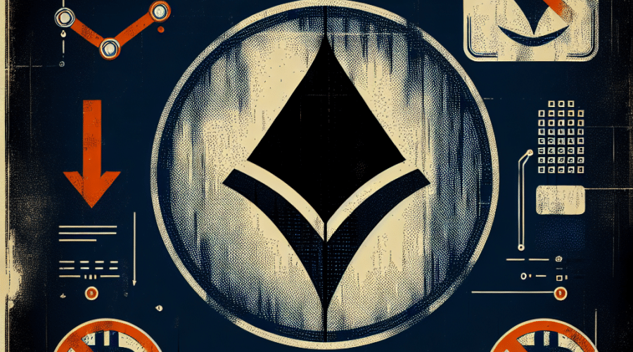 "Movement Labs logo distressed against a dark blue backdrop, faintly illuminated MOVE token with red downward arrow signifying price crash, Binance logo with prohibited symbol symbolizing Web3Port ban, and highlighted important details in orange. Image also includes minimalistic text of 'Movement Labs Suspends Co-Founder Amid Token Dump Scandal'".