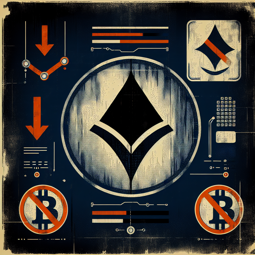 "Movement Labs logo distressed against a dark blue backdrop, faintly illuminated MOVE token with red downward arrow signifying price crash, Binance logo with prohibited symbol symbolizing Web3Port ban, and highlighted important details in orange. Image also includes minimalistic text of 'Movement Labs Suspends Co-Founder Amid Token Dump Scandal'".