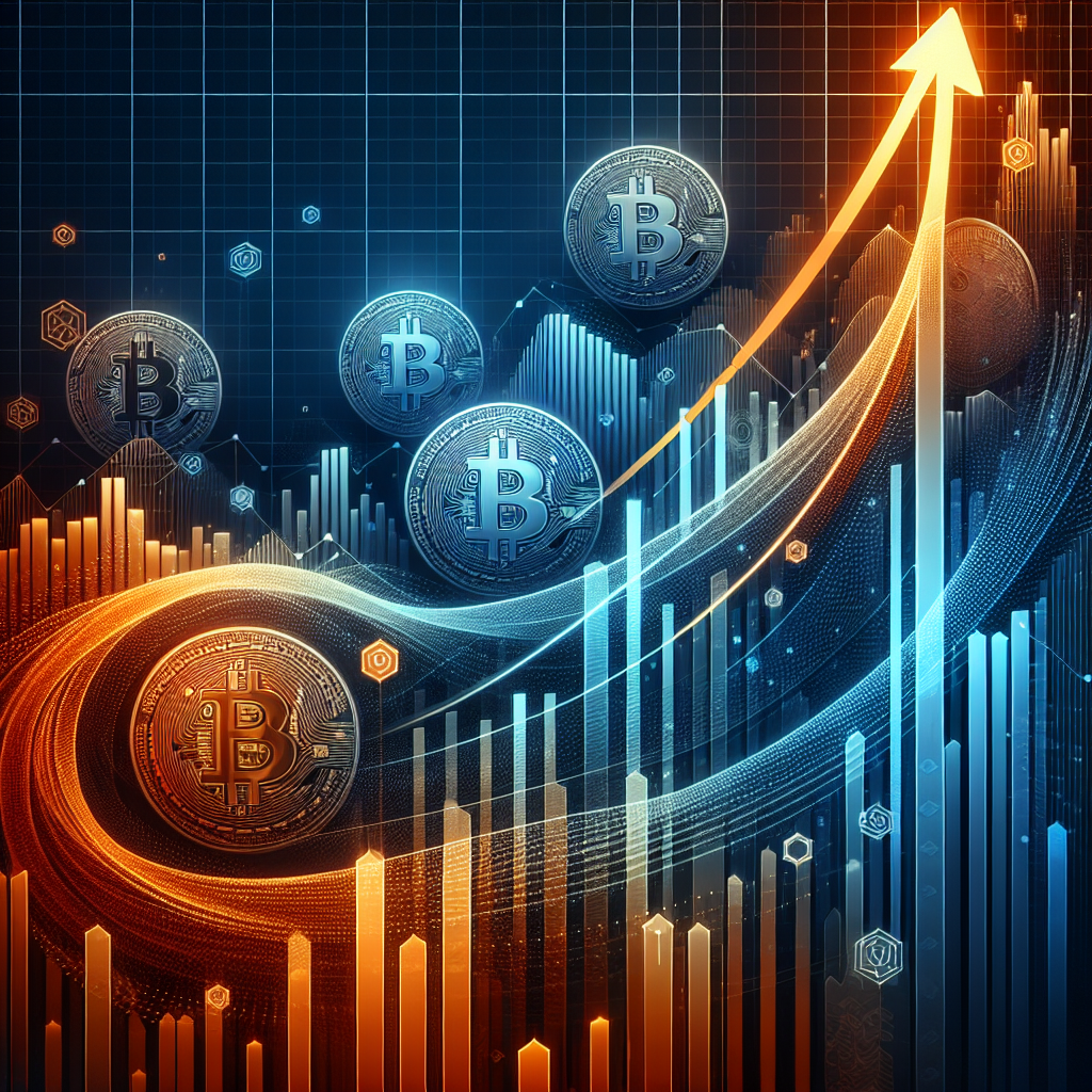 "Abstract image featuring a rising graph symbolizing Bitcoin's corporate adoption increase, highlighted in vibrant brand color orange (#FF9811) against a dark blue (#000D43) backdrop. Prominently spotlighted are Strategy and Semler Scientific logos, with subtle gradients of midnight blue (#021B88) adding depth. Design is 1200 x 628 pixels."