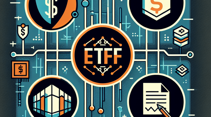 "Stylized financial-themed graphic image featuring Canary Capital, U.S. Securities and Exchange Commission, and Crypto.com logos overlaying a blockchain network design. Includes ETF and document icons representative of Cryptocurrency ETF and S-1 filing. Color scheme dominated by Canary Capital's brand colors, Orange (#FF9811), Dark Blue (#000D43), and Midnight blue (#021B88). This image is 1200 x 628 pixels, ideal for a WordPress blog post, and accurately represents trading, investments, and financial growth in Cryptocurrency"