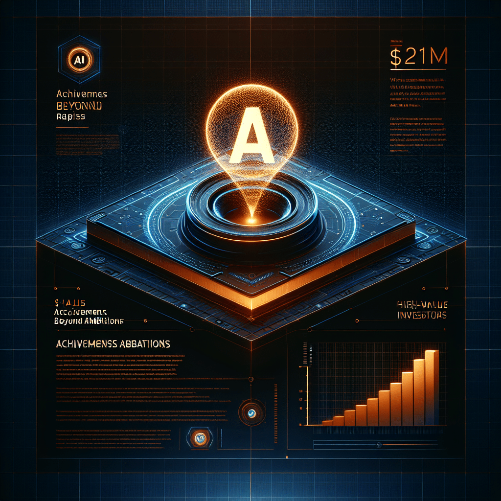 "High-tech AI grid background in Midnight Blue highlights the 3D glowing Lightchain AI logo and upward trend graph in Orange. Features bold text 'Lightchain AI Enters $21m Bonus Round: The New Whale Magnet' and elegant subtexts 'Achievements Beyond Ambitions' and '$21m Raised with 15 Successful Stages' in Dark Blue. Image size 1200 x 628 pixels symbolizing Lightchain's growth and success in the AI industry."