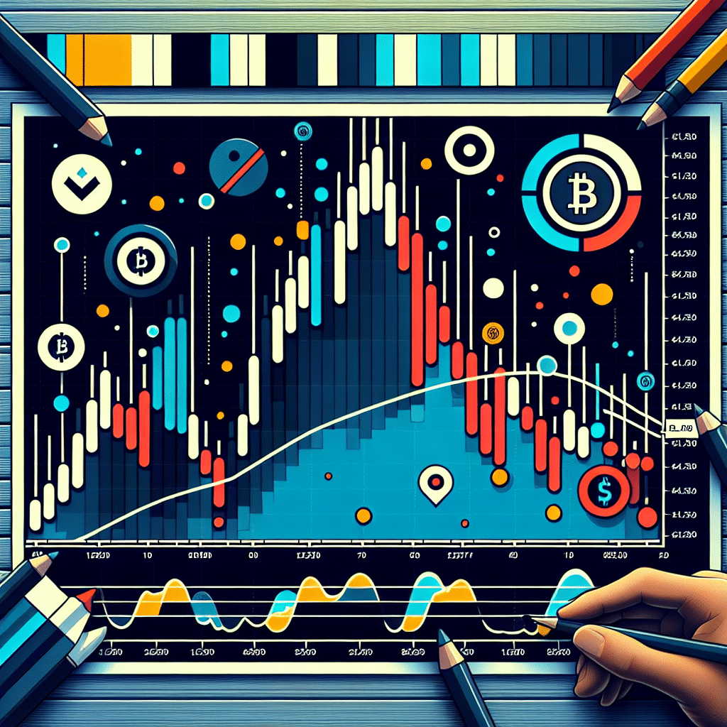 "Polkadot cryptocurrency price chart illustrating a significant drop followed by a possible rebound, highlighting a triple-bottom pattern and a neckline at .85. The chart contrast of colors portrays the market fluctuations. Depiction of potential catalysts for Polkadot: the upcoming Polkadot 2.0 upgrade, staking rewards, and the Securities and Exchange Commission symbol. Image designed using Polkadot brand colors, with important highlights in vibrant Orange #FF9811, a deep Dark Blue #000D43 for the background, and vivid Midnight Blue #021B88 for typography and key design elements. Image dimensions are 1200 x 628 pixels."