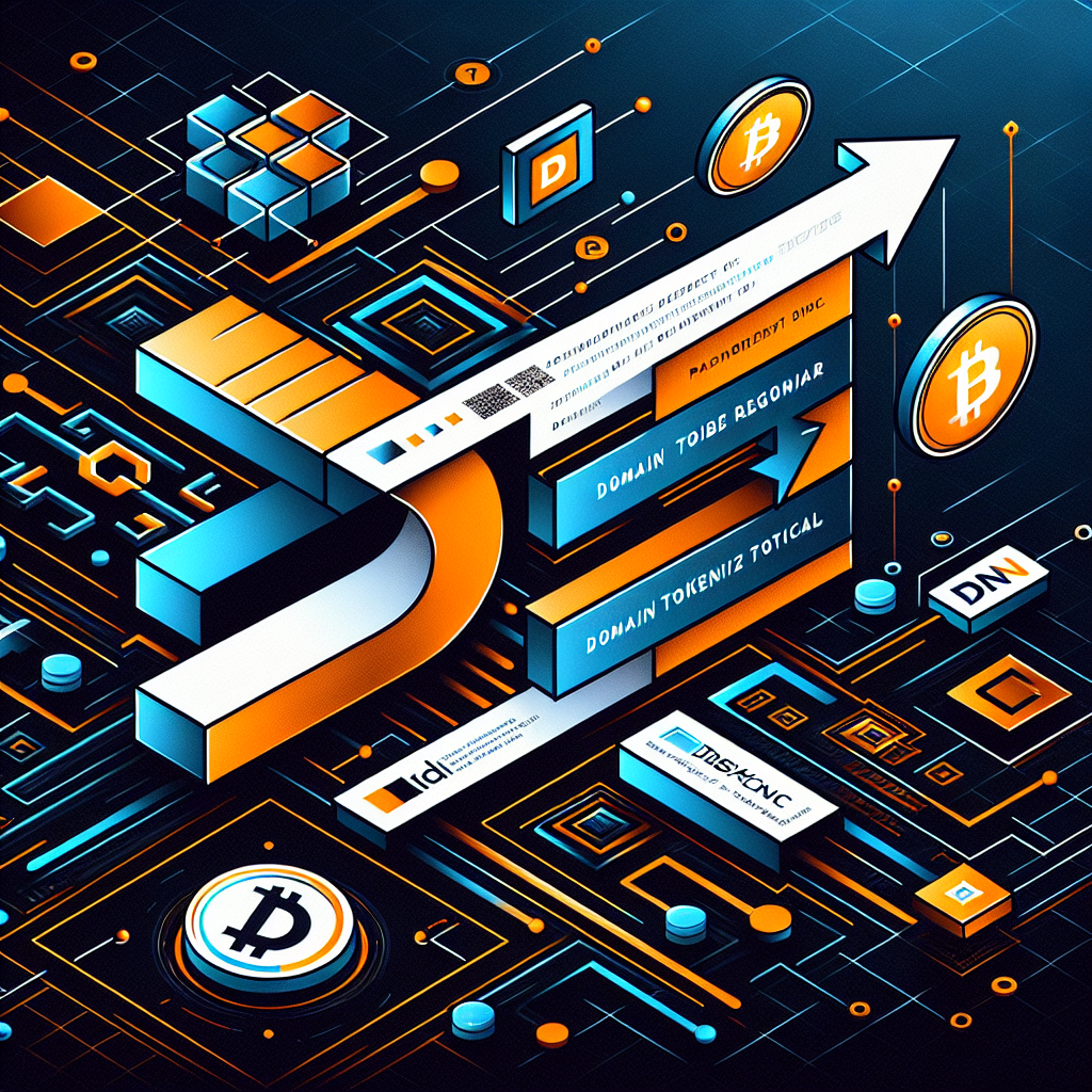 "InternetX logo and text featuring collaboration with D3s Doma Protocol on domain tokenization, seamless integration with Solana, Coinbase Base, and Avalanche Blockchain networks represented with respective logos amidst a blockchain-themed background in a vivid color palette of Orange (#FF9811), Dark Blue (#000D43), and Midnight blue (#021B88). Dimensions:1200x628 pixels."