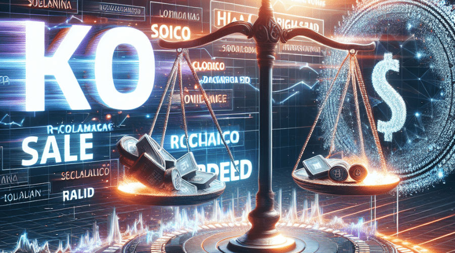 "Crypto launchpad Pump.fun showcasing rapid ICO sale amidst a massive community of investors leveraging Solana blockchain speed; controversy over legality and investor safety generates discussion."