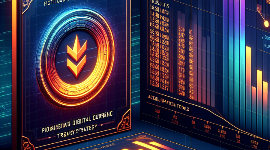 "SharpLink Gaming logo in Dark Blue and an illustrated Ethereum coin in brand color Orange against a Midnight Blue background displaying a data stream for acquiring Ethereum. A ledger panel showcases acquisition figures '16,374 ETH' and '.85 million'. The Dark Blue text 'SharpLink's Pioneering ETH Treasury Strategy' is integrated at the bottom of the image emphasizing SharpLink's innovative approach to cryptocurrency management."
