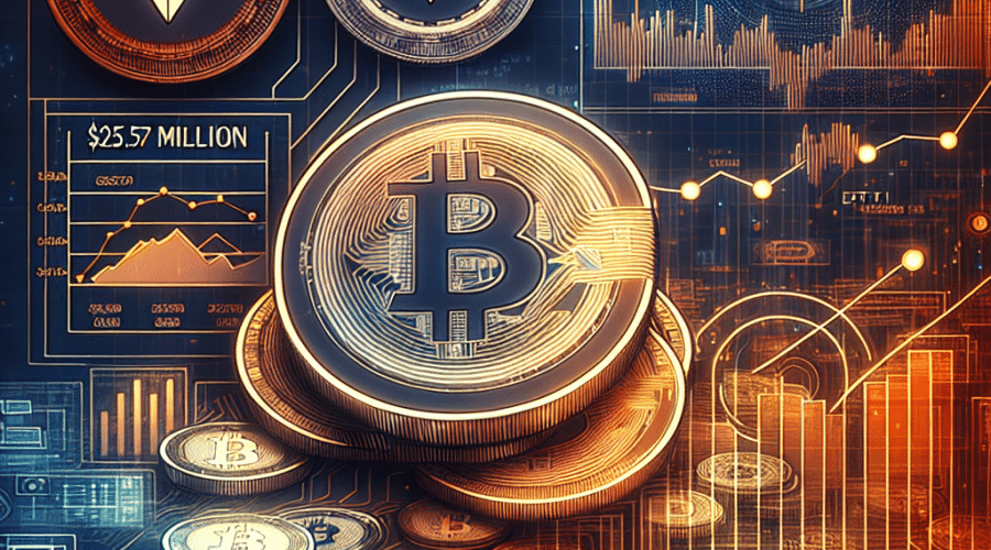 "Digital illustration of Ethereum coins overlaid with the SBET logo on a background of subtle growth chart. Notable figures like .7 million and 10,000 ETH are included, showcasing the potential for significant investment returns. Brand colors of orange, dark blue and midnight blue create visual depth and contrast. A small, standout representation of a computer indicates the tech-driven nature of cryptocurrency. The Ethereum Foundation logo features prominently at the bottom, symbolizing the organization's support and recognition. Overall, the image illustrates the concept of cryptocurrency investment and growth."