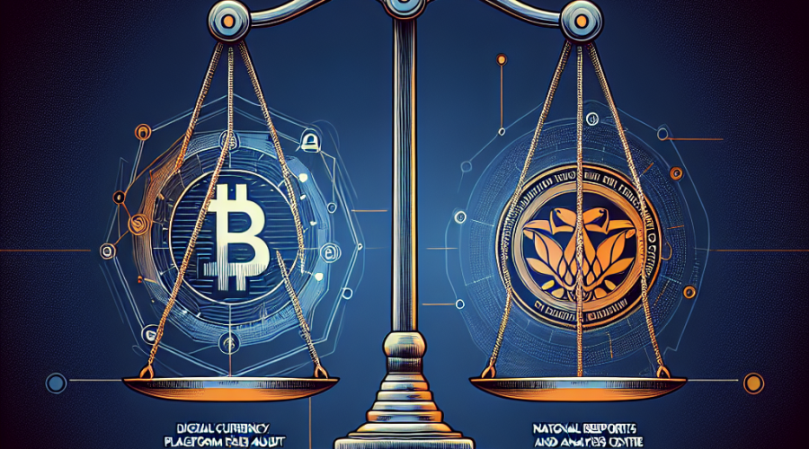 "Graphic displaying the Binance logo and AUSTRAC emblem on a justice scale, symbolizing regulatory scrutiny. The text 'Binance Australia Faces Audit by AML Regulator, AUSTRAC' is in white and orange, against a dark to midnight blue gradient background. Image size is 1200x628 pixels for SEO optimization."