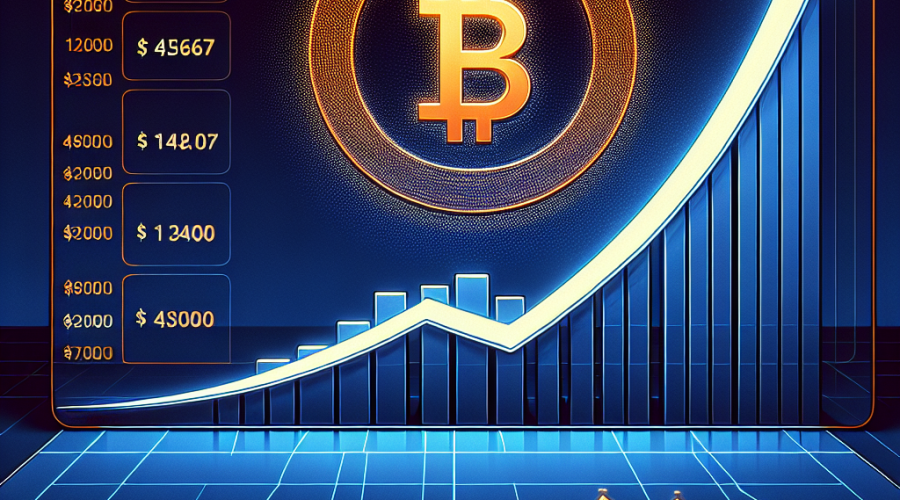 "Ethereum logo in vibrant orange soaring upwards against a deep blue backdrop featuring a chart indicating the ETH price rise with key price points of ,867 and projected ,000 clearly highlighted in midnight blue, adhering to our brand colour scheme and perfectly fitting in the recommended 1200x628 pixel dimensions."