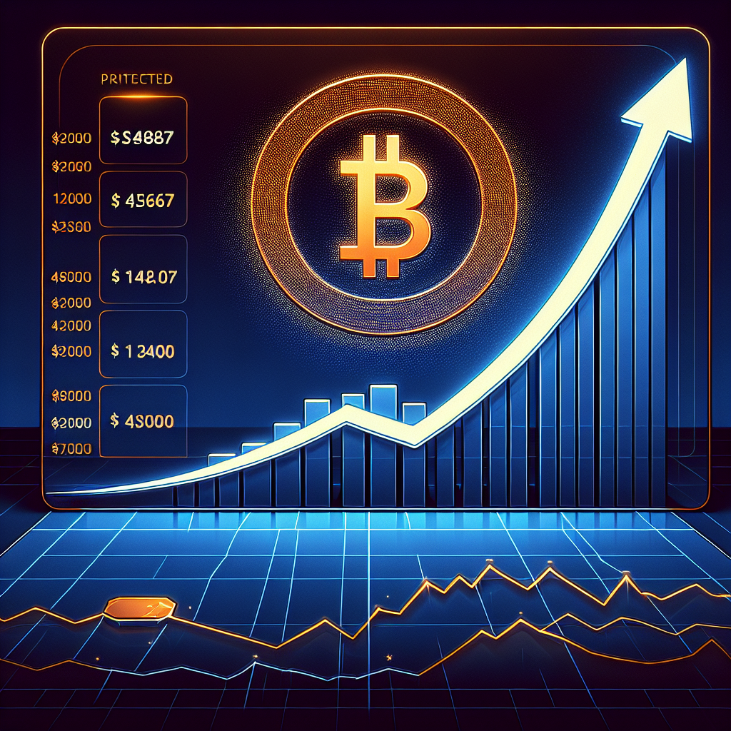 "Ethereum logo in vibrant orange soaring upwards against a deep blue backdrop featuring a chart indicating the ETH price rise with key price points of ,867 and projected ,000 clearly highlighted in midnight blue, adhering to our brand colour scheme and perfectly fitting in the recommended 1200x628 pixel dimensions."