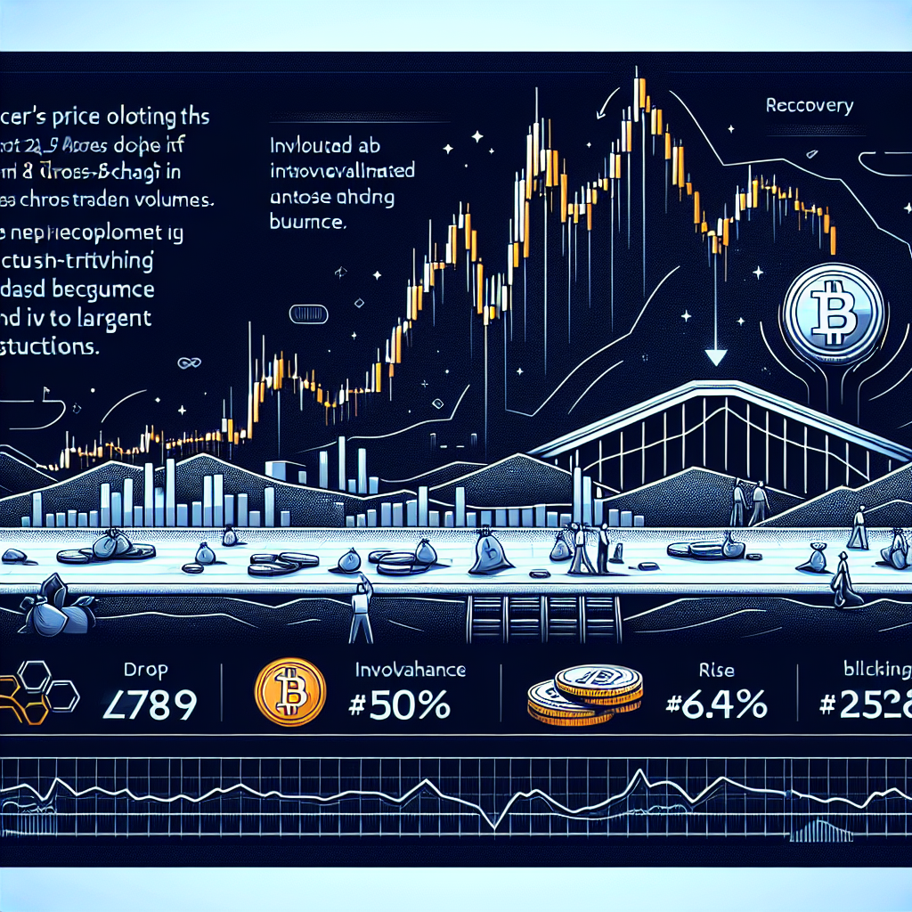 "SEO optimized graphical representation of Filecoin's 24-hour price volatility showing a mid-session decline and subsequent 5% recovery bounce with high trading volumes, suggesting institutional participation. Illustration includes a symbolic bridge depicting the Avalanche C-Chain and Filecoin's data link in minimalistic, sophisticated design featuring brand colors Orange (#FF9811), Dark Blue (#000D43), and Midnight Blue (#021B88)."