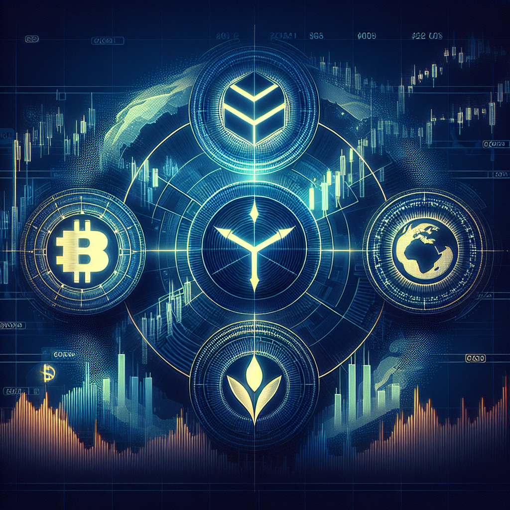 "Graphic image representing the impact of Goldman Sachs, Circle's USDC, and Tether's USDT on the continuously rising global financial market, focused on the $270bn stablecoin market, highlighted in engaging orange tones contrasting with deep blue background."