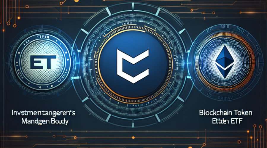 "SEO alt-text: Illustration featuring the logos of Securities and Exchange Commission, Invesco Galaxy and a stylized Solana (SOL) token against a blockchain backdrop in Dark Blue #000D43. Highlights in Orange #FF9811 and Midnight Blue #021B88. Text 'Invesco Galaxy Spot Solana ETF moves to SEC's public comment period' in bold, contrasting brand colors. Image size: 1200x628."