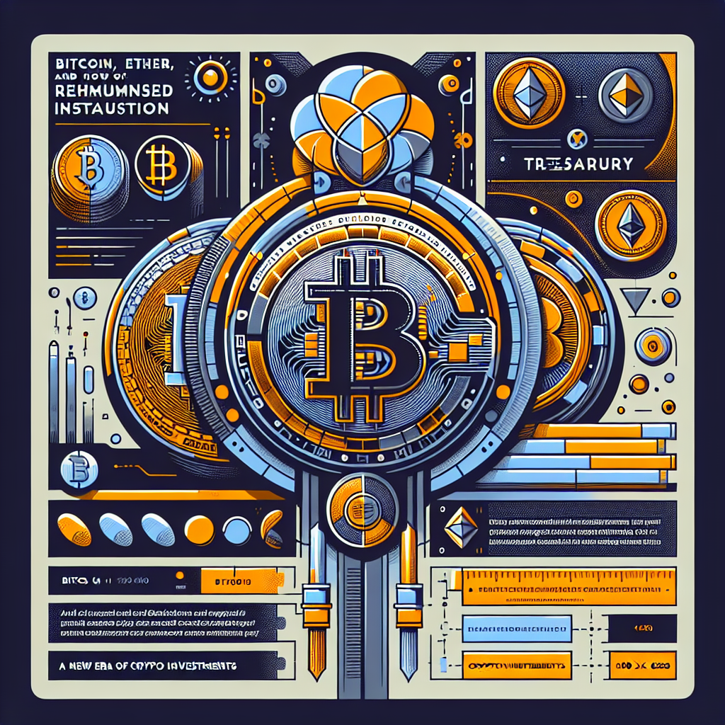 "Digital illustration highlighting Cryptocurrency investment featuring Bitcoins, Ether and WLFI Treasury tokens, showcasing World Liberty Financial's proxy transformation with ALT5 Sigma. Design exhibits powerful use of orange, dark blue and midnight blue colours. Captions 'Bitcoin, Ether, and Now WLFI Treasury' and 'A New Era of Crypto Investments' are presented in a modern and stylish font. Image size is 1200x628 pixels."