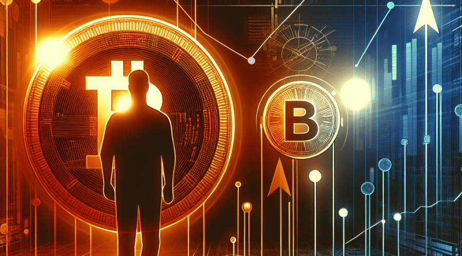 **SEO-Friendly Alt Text:** Modern digital illustration featuring a glowing BNB coin and rising ASTER token emerging from a futuristic decentralized exchange platform, set against energetic orange and deep blue layers. A subtle silhouette of CZ stands in the background, symbolizing guidance and innovation, while ascending charts and data overlays highlight market momentum, all designed with sleek, bold lines for a professional fintech brand look.