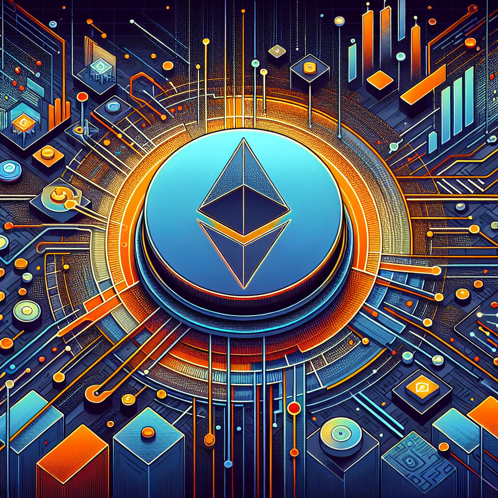 **SEO Alt-Text:** Futuristic digital illustration of Ethereum Layer-2 scaling revolution for 2025, featuring a bold Ethereum logo at the center, dynamic network lines, abstract tokens, and digital buildings symbolizing financial institutions, with subtle political motifs interwoven with blockchain elements. The image uses an energetic orange, dark blue, and midnight blue color palette, reflecting rapid blockchain innovation and tokenization trends, perfect for a professional WordPress blog header on crypto technologies.