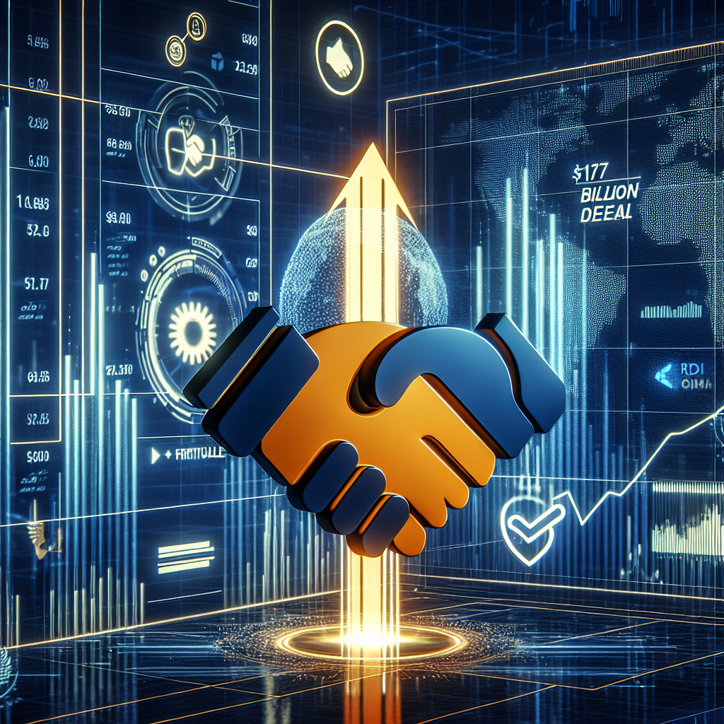 3D illustration of Nebius Group logo skyward over stock market chart with Microsoft and Nebius handshake icon signaling .4 billion deal, featuring graphic processing units and AI symbols overlaid in brand colors, arranged for optimal image size of 1200 x 628 pixels.