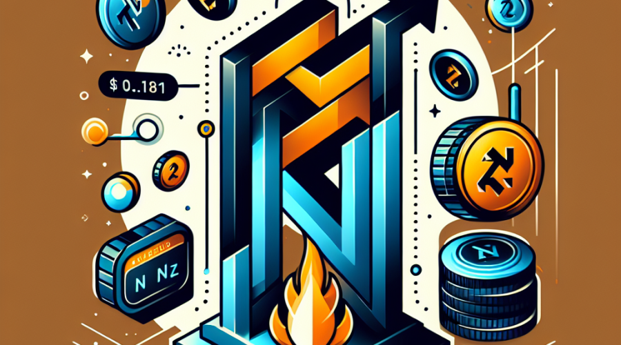 **Great SEO Alt-Text:** Modern graphic featuring the Algorand (ALGO) logo and token symbol ascending from a $0.18 price base, overlayed with a candlestick chart showing consolidation and possible breakout above resistance, highlighted by arrows to $0.1841 and $0.20. The design includes sleek, futuristic touches representing blockchain innovation and digital technology, and uses brand colors Orange #FF9811, Dark Blue #000D43, and Midnight Blue #021B88. In the corner, a glowing Noomez ($NNZ) token appears with burning and vault imagery to signify deflationary mechanics. Optimized as a 1200x628 pixel blog header image.