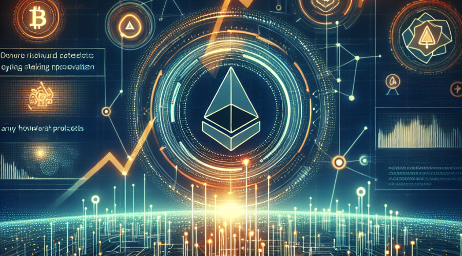 "Jito's logo dominating the futuristic blockchain-themed landscape with Solana's cryptocurrency logo and a chart depicting uptrend growth in orange and dark blue hues. Notable elements include network nodes, blockchain links, and staking protocol visuals. A banner stating 'Andreessen Horowitz Backs Jito with  Million Investment' further enhances the image. The image size is 1200 x 628 pixels."