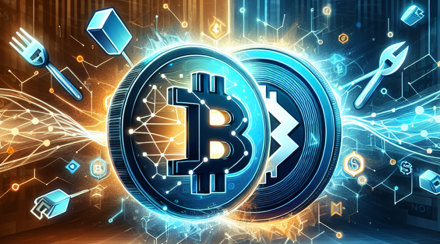 **SEO-Optimized Alt Text:** Sleek modern digital illustration featuring Aptos blockchain logo merging with USD1 stablecoin symbol, symbolizing partnership and innovation in decentralized finance; dynamic abstract blockchain and financial network graphics flow between them to represent speed, scalability, and connectivity—Ethereum and Tron logos fade subtly in the background, referencing DeFi and stablecoin competition; professional tech-focused design uses #FF9811 orange, #000D43 dark blue, and #021B88 midnight blue, sized 1200x628 pixels for WordPress blog post.