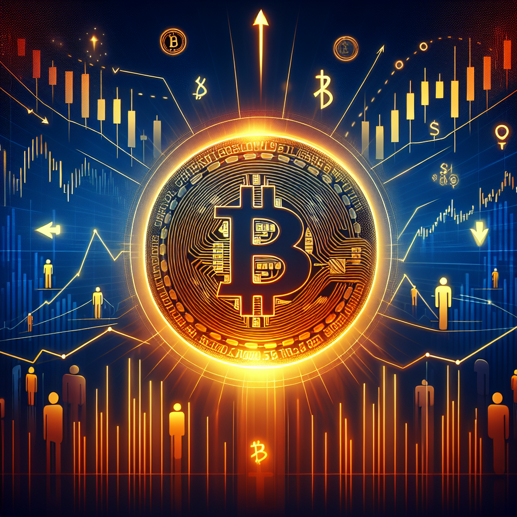 **SEO Alt-Text:** Stylized Bitcoin coin under dramatic lighting at the center of a 1200 x 628 px image for a finance and crypto blog, surrounded by subtle line charts, candlesticks showing market trends, investor hands taking profits at the edges, and abstract arrows symbolizing resistance and volatility; background fades from deep dark blue (#000D43) to midnight blue (#021B88) with vibrant orange (#FF9811) highlights, capturing Bitcoin market optimism, uncertainty, and institutional influence.