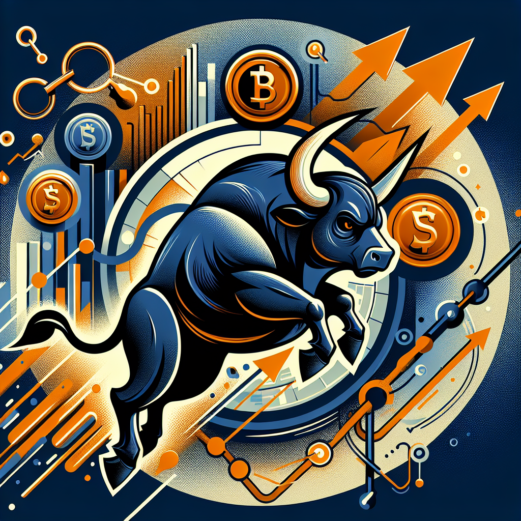 **SEO Alt-text:** Bold modern digital illustration of BullZilla, an energetic bull mascot, charging forward with dynamic motion, set against a backdrop featuring Binance Coin (BNB) and Polkadot chain motifs. The design uses brand colors—vivid orange (#FF9811), dark blue (#000D43), and midnight blue (#021B88)—and includes viral growth elements, excited community visuals, and rising arrow chart graphics to highlight crypto presale mania. Clean, professional style balances meme coin playfulness with top crypto brand seriousness. Perfect for showcasing BullZilla's resilience, innovation, and presale excitement.