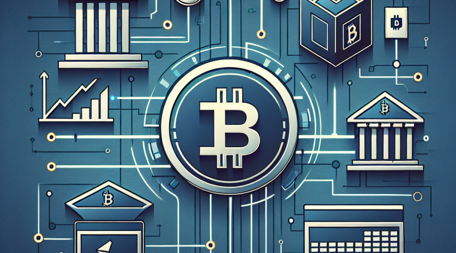 **SEO-Friendly Alt-Text for Your Image:** Modern fintech illustration showing a stylized Coinbase logo connected by digital blockchain lines to a classic bank building outline and secure vault, symbolizing the convergence of crypto and traditional finance. The design features vibrant orange (#FF9811), dark blue (#000D43), and midnight blue (#021B88) brand colors in sleek gradients, conveying innovation, regulation, and stability for a professional fintech blog article. If you’d like a slightly shorter or more keyword-focused version, let me know!