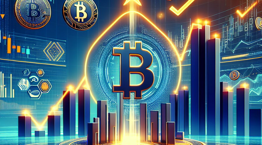 **SEO Alt-Text for the provided image prompt:** Modern digital illustration sized 1200x628 pixels showcasing the October 2025 crypto market surge, featuring a vibrant upward Bitcoin (₿) price chart, Cardano (₳) whale-accumulation and retail uncertainty, and the explosive presale growth of BlockchainFX (BFX). The image includes stylized crypto symbols, candlestick charts, digital graphs, ETF and USDT reward icons, and a sleek trading app interface. Dominant brand colors—vibrant orange (#FF9811), dark blue (#000D43), and midnight blue (#021B88)—highlight BlockchainFX’s unique features in a premium fintech, tech-forward style.