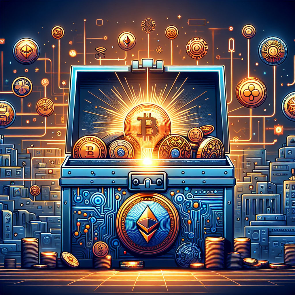 Here’s a great SEO-focused alt-text for the image described: **Alt-text:** "Sleek digital artwork sized 1200 x 628 pixels showing a modern vault filled with glowing Bitcoin, Ethereum, and Solana coins. In the background, a network of interconnected company icons merges, leaving a few large, bold logos among smaller, faded ones. The image features a tech-inspired design with clean lines and subtle gradients, using orange (#FF9811), dark blue (#000D43), and midnight blue (#021B88) to highlight innovation, financial consolidation, and the powerful role of digital asset treasuries in modern finance."