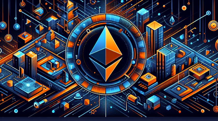 Certainly! Here is a great SEO-friendly alt-text for the image you described: **Alt-Text:** Modern digital illustration for a WordPress blog header depicting the Ethereum Fusaka upgrade, featuring a central stylized Ethereum logo in orange (#FF9811), dark blue (#000D43), and midnight blue (#021B88). The design includes abstract tech elements like interconnected blocks, dynamic lines, and data streams symbolizing network scalability, sharding, PeerDAS integration, and Layer 2 synergy. The futuristic, innovative layout uses sleek gradients and smooth geometric shapes to illustrate Ethereum's high-performance, advanced blockchain technology.