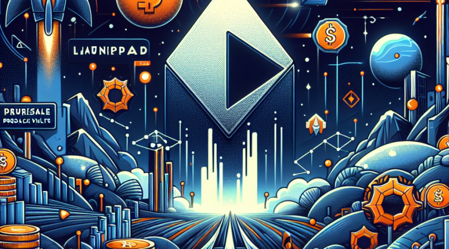"Stylized Meteora logo with symbols of launchpad, presale vaults, and dynamic fees on a dark and midnight blue background. Representation of DEFI, Solana DEX,  billion valuation, and  billion January 2025 volume stats in futuristic elements and orange accents in a 1200x628 px image."