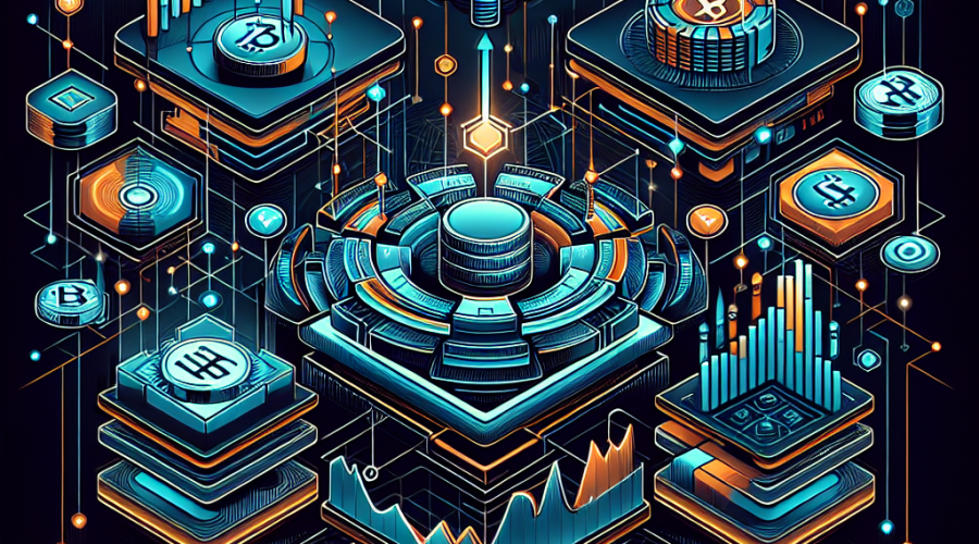 Certainly! Here is a great SEO-optimized alt-text for your described image: **Alt-text:** Sleek digital illustration of Raydium, a leading multi-product DeFi platform on the Solana blockchain, featuring interconnected DEX interface, dynamic liquidity pools (AMM, CPMM, CLMM), and LaunchLab, displayed with vibrant flowing liquidity streams, rising charts, high trading volume numbers, and the Raydium brand colors orange (#FF9811), dark blue (#000D43), and midnight blue (#021B88), symbolizing innovation, rapid growth, and technical leadership in the evolving decentralized finance ecosystem. Let me know if you'd like it shortened or further tailored!