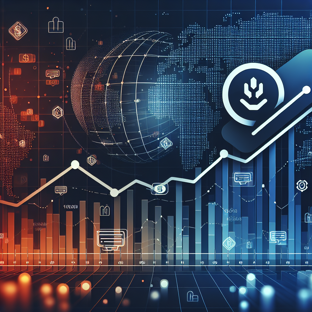 **SEO Alt-Text:** Modern 1200x628 pixel graphic illustrating a declining stock chart line with the Roblox logo subtly integrated, surrounded by abstract data elements symbolizing bookings and user engagement. The design features global icons and a dotted world map silhouette to convey Roblox’s international growth, alongside subtle, faded investor silhouettes hinting at caution and insider selling. The visual uses Roblox’s brand colors—Orange (#FF9811), Dark Blue (#000D43), and Midnight Blue (#021B88)—to create a sleek, professional financial-tech style.