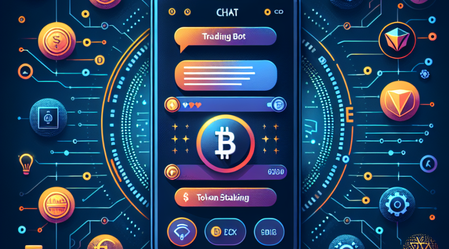 Certainly! Here’s an SEO-optimized alt-text for your described header image: **Alt-text:** Sleek modern header image featuring a vibrant illustration of a smartphone displaying a Telegram crypto trading bot interface with digital token icons; surrounded by blockchain-inspired graphics and staking symbols in brand colors #FF9811 orange, #000D43 dark blue, and #021B88 midnight blue, conveying excitement, innovation, community, and financial growth for a DeFi and cryptocurrency audience. If you want this tailored even further for a specific platform, audience, or use case, just let me know!