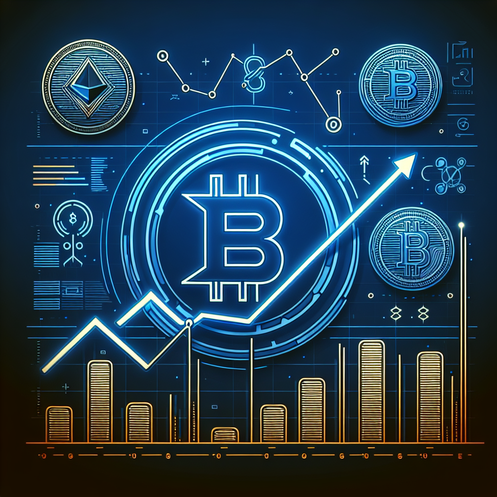 "Gradient dark blue background featuring the S&P Global logo in bright orange and Chainlink's logo on the right side with a graph illustrating the rise of stablecoins. DeFi symbols such as coins and blockchains add intriguing detail. The bold, white caption at the bottom reads 'Stablecoin Risk Assessments in Real-Time'."