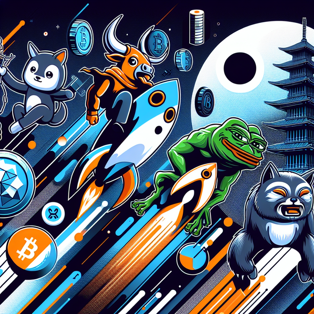 Sure! Here’s a strong SEO-focused alt-text for your described image: **Alt-text:** "Sleek modern WordPress blog feature image depicting top cryptocurrencies to watch in 2025, featuring stylized futuristic icons of MoonBull (bull rocket), Pepe (frog meme), BullZilla (monster), La Culex (quirky insect), Bonk (Solana Shiba-Inu dog), and Osaka Protocol (Japanese DeFi theme) rising from dynamic digital waves with bold orange (#FF9811) accents, dark blue (#000D43) and midnight blue (#021B88) backgrounds, abstract geometric shapes, and crypto-inspired textures, symbolizing digital asset innovation, growth, and community hype."