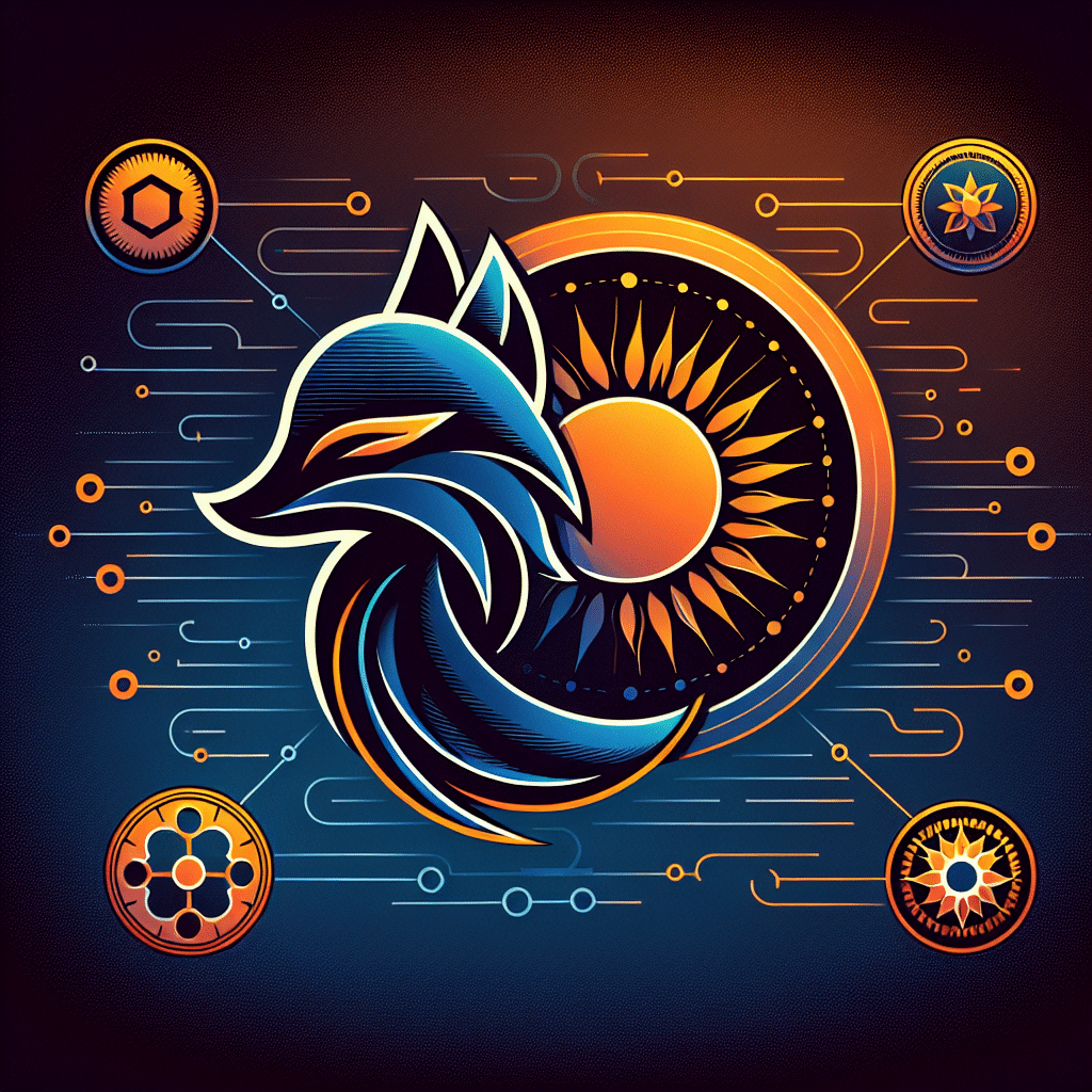 "Stylized Uniswap and Solana logos intertwined, symbolizing their collaboration against a dark blue and midnight blue background featuring subtle DeFi elements like chains and tokens. Prominent text reads 'Uniswap Now Supports Solana' in an elegant, modern font. Image communicates seamless integration and potential growth in the DeFi sector."
