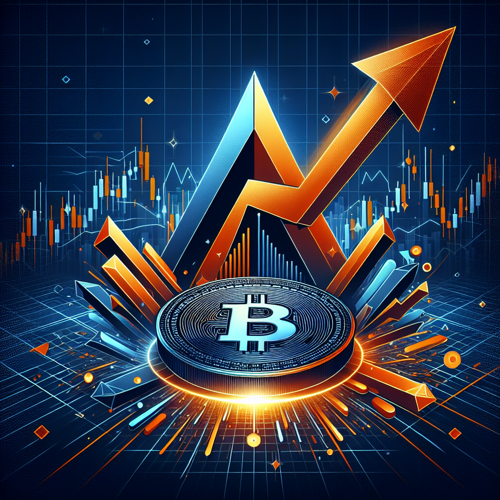 SEO Alt-Text: Digital illustration showcasing XRP bullish breakout: A dynamic financial chart with a bold triangle pattern morphing into an upward-pointing arrow symbolizes XRP’s surge from multi-year consolidation. The stylized XRP logo radiates energy in the foreground, using vibrant orange, dark blue, and midnight blue for a modern, professional crypto market look.