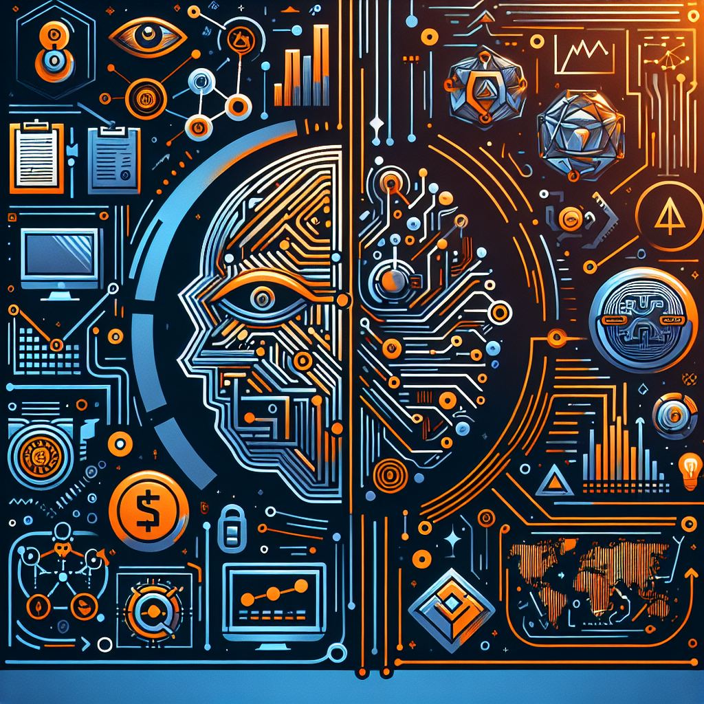 **SEO Alt-Text:** Modern abstract illustration for a WordPress blog showcasing Alibaba.com’s AI-powered procurement, automated contract management, and tokenized payment solutions transforming global B2B e-commerce; features symbolic elements such as AI circuits, blockchain tokens, digital payment icons, worldwide connections, and business partners, all in dynamic lines and tech-inspired motifs, using Alibaba’s signature orange (#FF9811), dark blue (#000D43), and midnight blue (#021B88), sized 1200x628 pixels, designed for a sophisticated, tech-savvy business audience.