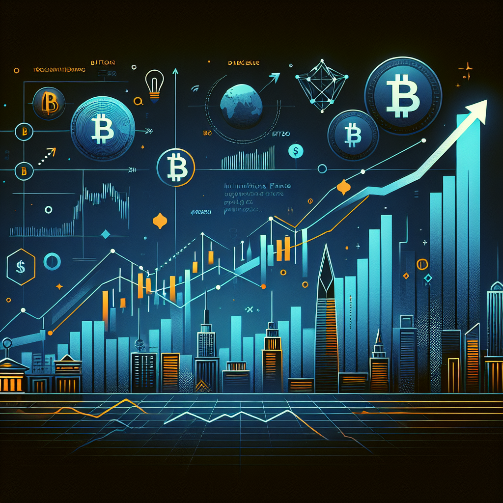 **SEO Alt-text:** Sleek, modern blog header image sized 1200x628 pixels, featuring an energetic upward-trending Bitcoin price graph breaking above the bold 0,000 mark, set on a deep midnight blue to dark blue gradient background (#021B88 to #000D43). The graph uses vivid orange (#FF9811) accents, and incorporates subtle institutional finance icons (such as bank buildings and arrows) transitioning into digital asset symbols, with a discrete Remittix (RTX) token and payment or globe icons to highlight real-world utility and the PayFi revolution. The composition conveys a professional, optimistic atmosphere, harmoniously using the brand colors.