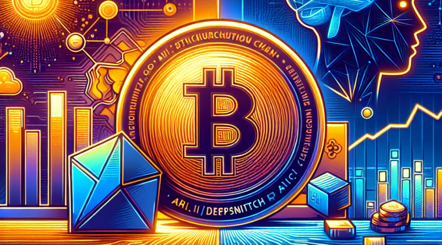 **SEO-optimized alt-text:** Digital illustration of a futuristic crypto market with a stylized Bitcoin coin dipping below a ,000 chart line, highlighted in vibrant orange (#FF9811) and deep blue tones (#000D43, #021B88). Foreground features iconic crypto symbols, AI brain motifs, and neural network patterns representing DeepSnitch AI technology. Visuals include Pump.fun’s playful, meme-inspired Solana token, and Floki’s transition to a regulated exchange-traded product (ETP) with institutional branding. Modern, clean composition balances crypto volatility with advanced innovation and market opportunity. Brands: DeepSnitch AI, Pump.fun, Floki. Image size 1200 x 628 pixels.