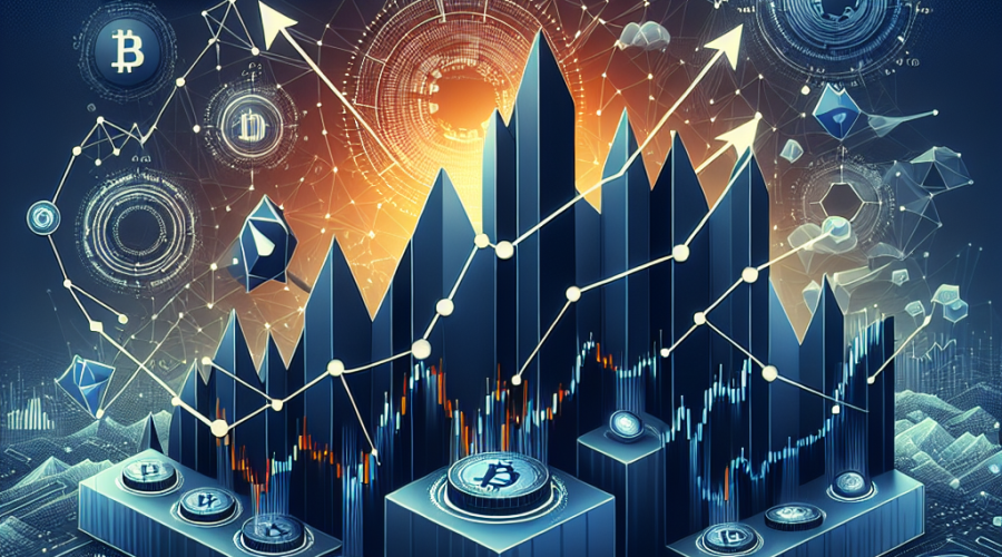 **SEO alt-text:** Modern blog header image (1200x628 px) illustrating crypto market volatility with stylized graphs and red downward arrows across most sectors, contrasted by a bright spotlight on the DePIN sector’s upward trend, featuring prominent AR and FIL crypto icons. Visual cues of decentralized storage—such as data nodes and interconnected disks—ascend above a stormy, dark market backdrop. Image uses vivid orange (#FF9811), dark blue (#000D43), and midnight blue (#021B88) for a cohesive, tech-focused look, symbolizing resilience and strength in decentralized blockchain projects amidst challenging conditions.
