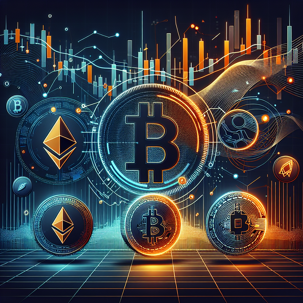 **SEO Alt-Text:** Sleek digital illustration in NEAR Protocol brand colors (#FF9811 orange, #000D43 dark blue, #021B88 midnight blue) featuring stylized stock charts trending downward, gold bars, and digital asset symbols like Bitcoin, Ethereum, Solana, and Zcash shield icon—all dipping in value. A glowing, futuristic network highlights cross-chain connectivity with abstract lines flowing between blockchain logos, emphasizing NEAR Protocol at the center. The background shows volatility with jagged lines and subtle AI neural network graphics, creating a high-tech, resilient atmosphere reflecting financial market turbulence, innovation, and privacy themes.