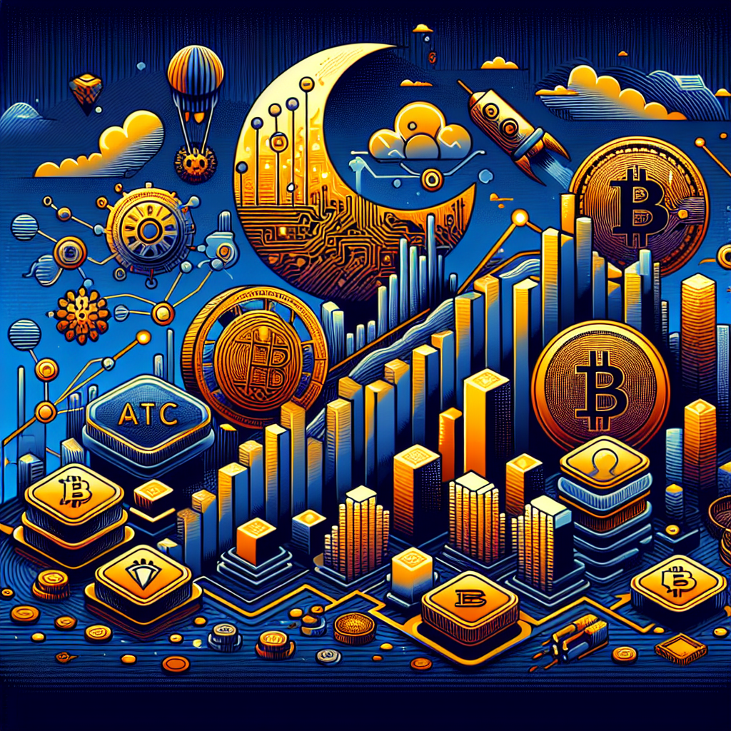 **SEO-optimized Alt-Text:** Modern 1200x628 pixel image depicting global financial market turbulence with a focus on the crypto sector, featuring a stylized orange downward-trending Bitcoin chart, shining gold bars and coins symbolizing safe haven investments, and digital blockchain motifs for innovation. Varied altcoin and DeFi icons illustrate resilience and struggle, with layered visuals contrasting the volatility of cryptocurrencies against the stability of traditional finance, all in a cohesive fintech palette of vibrant orange, deep dark blue, and midnight blue.