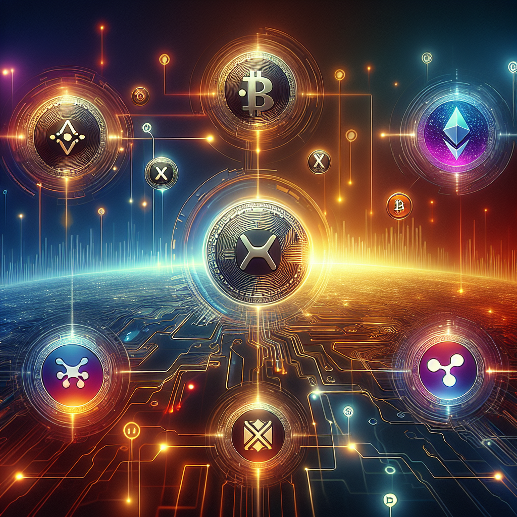 Certainly! Here’s a highly optimized SEO alt-text for your described image: **Alt-text:** Futuristic digital landscape visualizing altcoin investments in 2025, featuring Tapzi, Binance Coin, Kaspa, XRP, and Toncoin symbols interconnected with glowing lines and digital nodes. The sleek, tech-inspired design uses vibrant orange, dark blue, and midnight blue gradients with blockchain motifs, subtle gaming controller and social chat icons, and upward financial graphs, conveying crypto market opportunity, innovation, and professional branding. *You can tweak the brand names or add specific details for even more precision! Let me know if you need a shorter version or different keywords.*