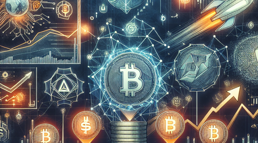"Visual representation of cryptocurrency market growth on Hyperliquid platform, featuring rising tokenized Nasdaq futures TSLA, NVDA, SPACEX, and USDH stablecoin. Enhanced with financial symbols, coin stacks, and liquidity pools in brand colors of Orange and Dark Blue, accentuated with touches of Midnight Blue. Prominent symbols of TSLA, NVDA, and SPACEX in the foreground, overlaid with ascending arrows indicating market growth."