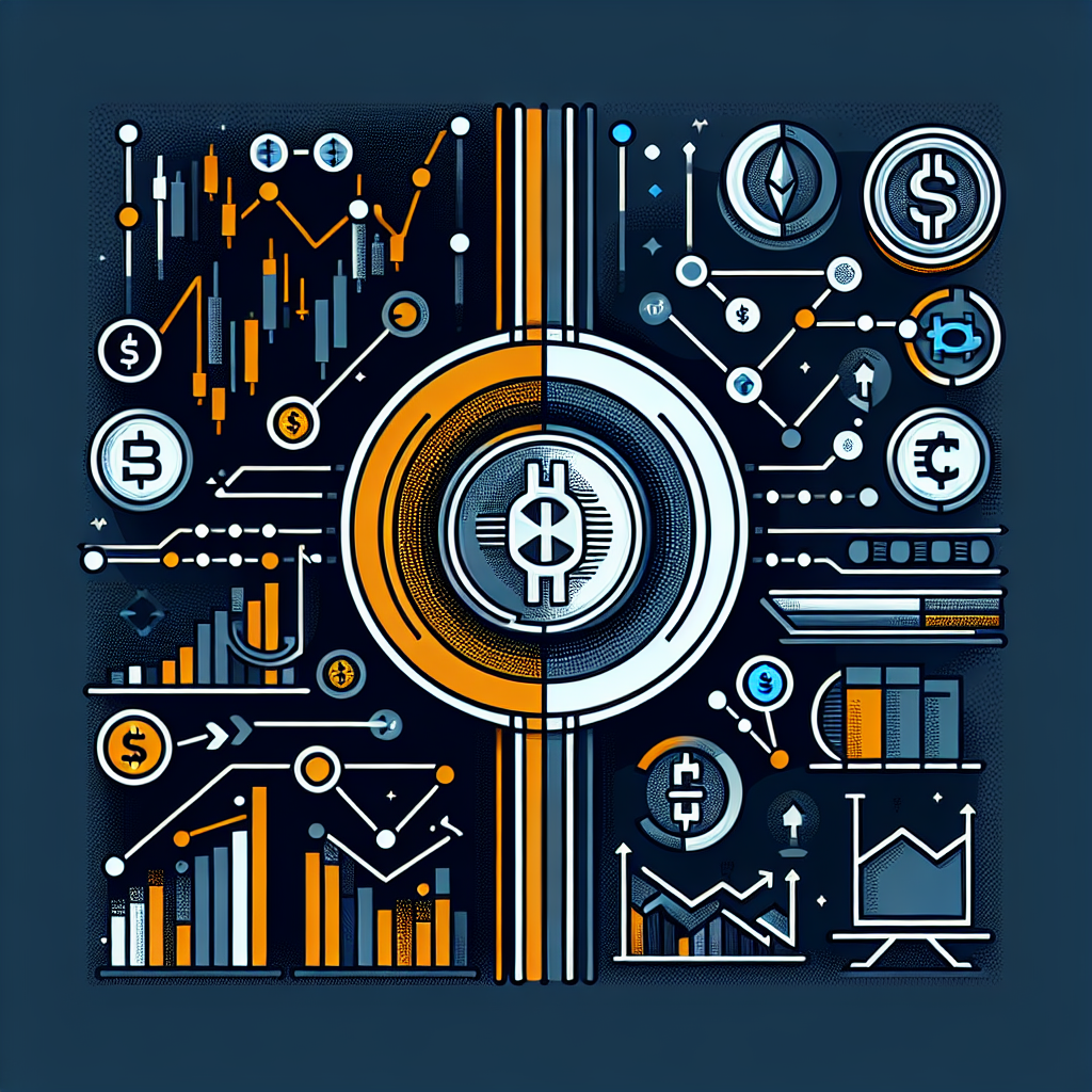 Certainly! Here is a great SEO-focused alt-text for the described image: **Alt-text:** Modern professional illustration for a WordPress blog, sized 1200x628 pixels, showing the duality of the crypto market. The left side features a volatile price graph with digital coins like Bitcoin, TAO, and TIA, while the right side displays robust lending and stablecoin icons, DeFi symbols, growth charts, money market activity, and digital dollar symbols. The image uses brand colors Orange #FF9811, Dark Blue #000D43, and Midnight Blue #021B88, with clean lines and geometric shapes, representing stability and innovation in the dynamic crypto ecosystem. **SEO Keywords Included:** - Crypto market duality - Bitcoin, TAO, TIA coins - Lending and stablecoin icons - DeFi and money market activity - WordPress blog illustration - Modern crypto ecosystem - Brand colors (Orange #FF9811, Dark Blue, Midnight Blue) If you need a shorter version or want it tailored for a specific post title or focus keyword, just let me know!