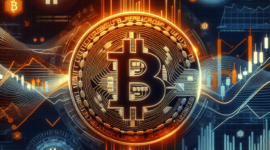 **SEO-optimized Alt-Text:** Digital illustration (1200x628 pixels) in brand colors orange (#FF9811), dark blue (#000D43), and midnight blue (#021B88), showing a dramatic global crypto market crisis: a large Bitcoin symbol merges with steeply declining financial charts, swirling Yen, Dollar, and Euro symbols, and subtle icons for liquidation, market volatility, and regulation. The modern, visually dynamic design features abstract Japanese and Chinese finance symbols in the background, with Bank of Japan imagery, regulatory cues, faded digital graphs, and transparent candlestick charts, expressing interconnected international financial tension and the “new crypto normal” theme—orange accents highlight key turmoil areas.